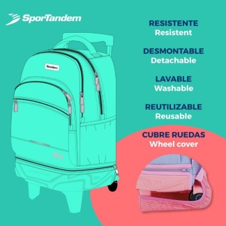 Mochila Escolar con Carro Compact Tandem Get 376013