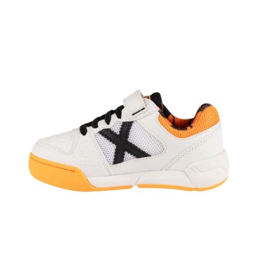 Munich One 2.0 Niño Blanco Naranja Velcro 1431184 | izapatillas | Rebajas MUNICH