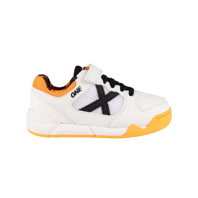 Munich One 2.0 Niño Blanco Naranja Velcro 1431184 | izapatillas | Rebajas MUNICH