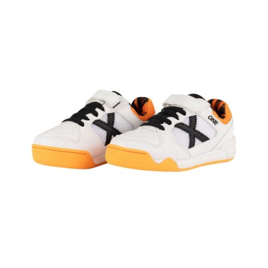 Munich One 2.0 Niño Blanco Naranja Velcro 1431184 | izapatillas | Rebajas MUNICH