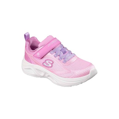 Zapatillas Skechers  Luces Niña con Velcro Rosa - Skechers Baratas Niña
