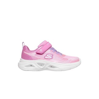 Zapatillas Skechers  Luces Niña con Velcro Rosa - Skechers Baratas Niña