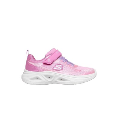 Zapatillas Skechers  Luces Niña con Velcro Rosa - Skechers Baratas Niña