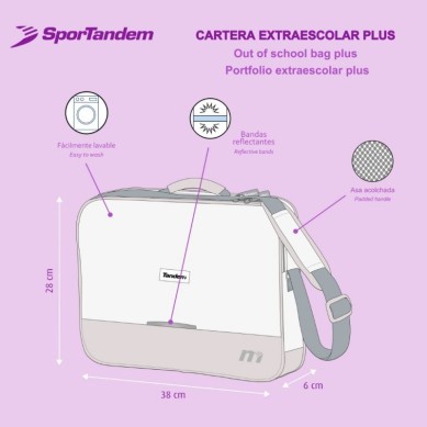 Comprar Cartera Extraescolar Tandem Dance 38cm | Oferta 365123
