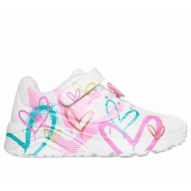 Skechers Uno Lite Heart Status Niña Velcro (314966L)  | Outlet Skechers Niña