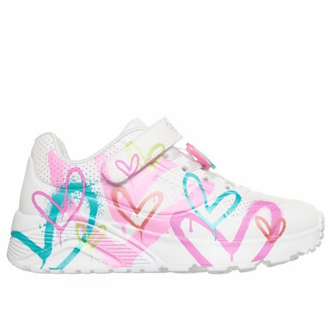 Skechers Uno Lite Heart Status Niña Velcro (314966L)  | Outlet Skechers Niña