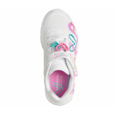 Skechers Uno Lite Heart Status Niña Velcro (314966L)  | Outlet Skechers Niña