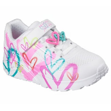 Skechers Uno Lite Heart Status Niña Velcro (314966L)  | Outlet Skechers Niña