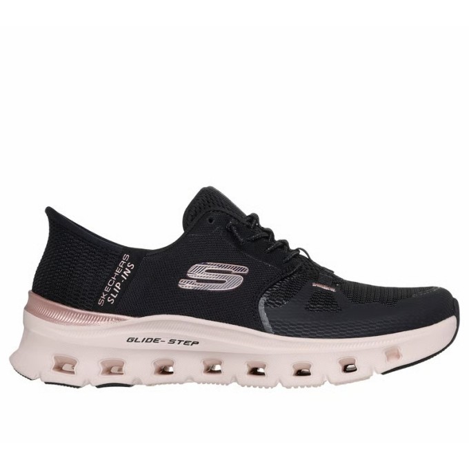 Skechers Slip-ins Glide Step Pro Mujer Negra Y Bronce 150438-BKRG | izapatillas | Skechers Rebajas