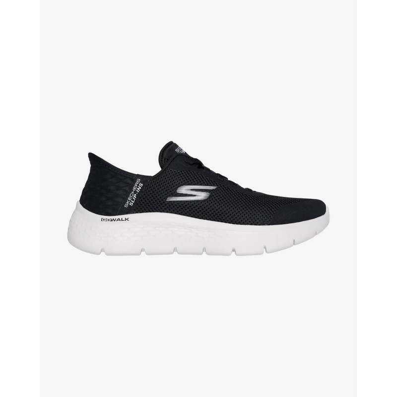 Skechers Slip-ins Mujer Negra Blanca (124837) | Rebajas Skechers Negras
