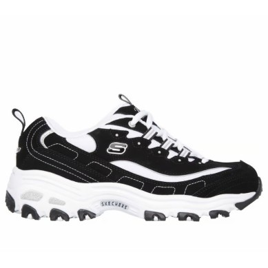 Comprar Skechers D'Lites Mujer Negra Y Blanca (11930) | Oferta Casual Skechers