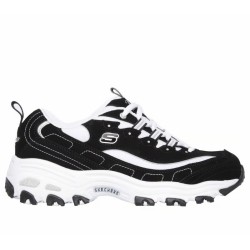 Comprar Skechers D'Lites Mujer Negra Y Blanca (11930) | Oferta Casual Skechers