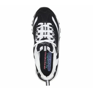 Comprar Skechers D'Lites Mujer Negra Y Blanca (11930) | Oferta Casual Skechers