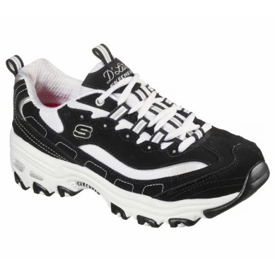 Comprar Skechers D'Lites Mujer Negra Y Blanca (11930) | Oferta Casual Skechers