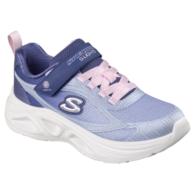 Skechers Niña con Luces Marino Lila (303729LC) | Rebajas Velcro Skechers
