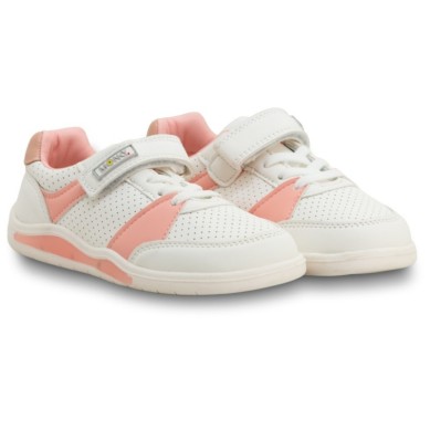 Comprar Monky Barefoot Niña Luces Blanca Rosa (30069) | Oferta Velcro Luces iZapatillas.com