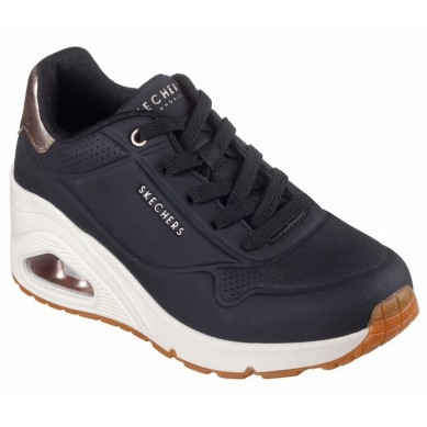 Skechers Mujer // Rebajas Skechers Negra // Outlet Piel Negra Skechers // Skechers Online
