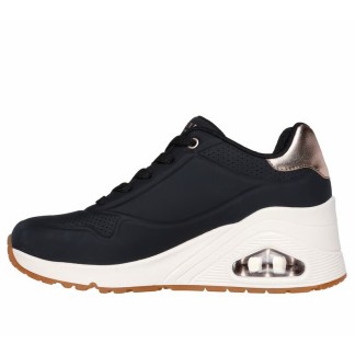 Skechers Mujer // Rebajas Skechers Negra // Outlet Piel Negra Skechers // Skechers Online