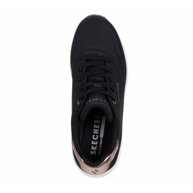 Skechers Mujer // Rebajas Skechers Negra // Outlet Piel Negra Skechers // Skechers Online