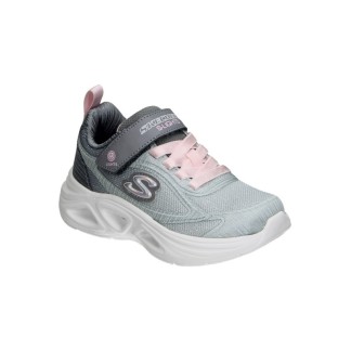 Zapatillas Skechers  Luces Niña con Velcro Gris - Skechers Baratas Niña