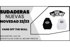 SUDADERAS VANS OFF THE WALL  NEGRA Y...