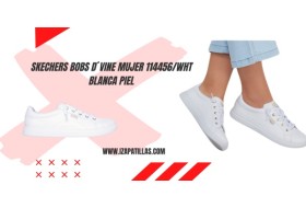 Zapatillas Blancas Skechers Mujer...