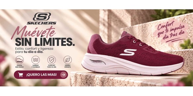  Skechers Arch Fit 3.0 Granate: la...