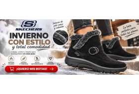 Botines Skechers Slip-ins negros...