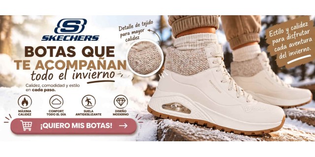  Comprar botas Skechers mujer beige:...