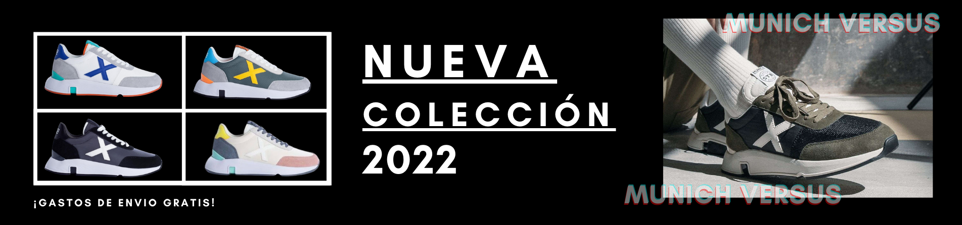 banner que redirige a las nuevas zapatillas munich 2022