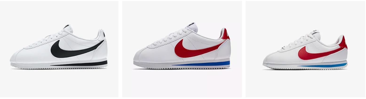 nike cortez blancas y negras