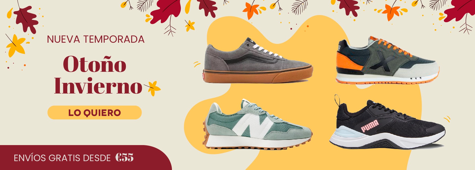Nueva Temporada New Balance Munich, Vans y Puma 