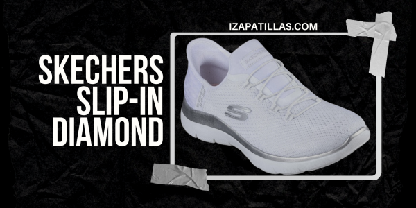 ZAPATILLA SKECHERS BLANCA MUJER SLIP-INS DIAMOND