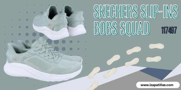 ¡Conoce las Zapatillas Skechers Slip-Ins Bobs Squad Turquesa SAGE para Mujer! Confort y Estilo a tu Alcance