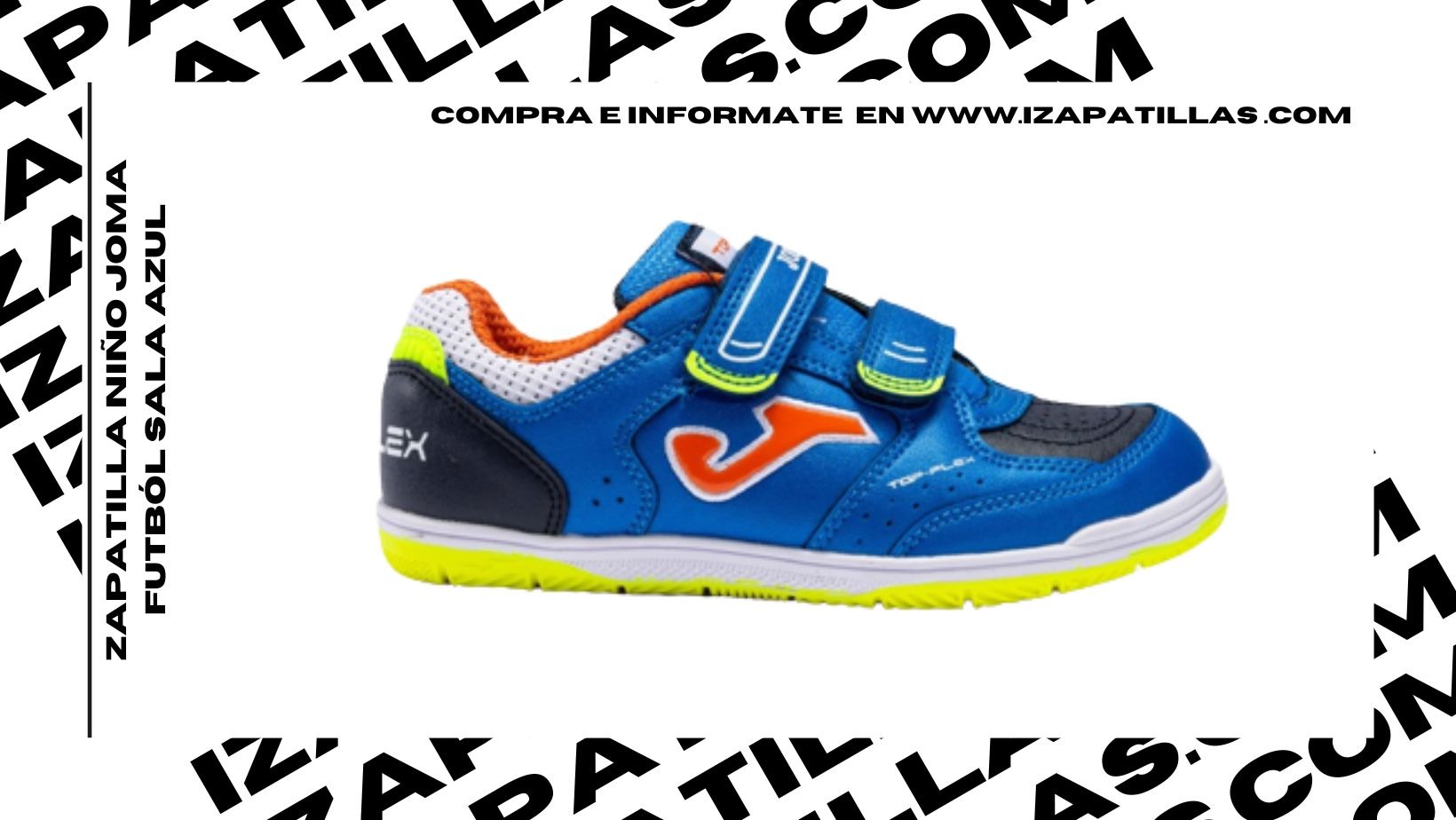 ZAPATILLA FUTBÓL SALA AZULES JOMA-Zapatillas Joma Sala Baratas // Joma Niño Sala Outlet