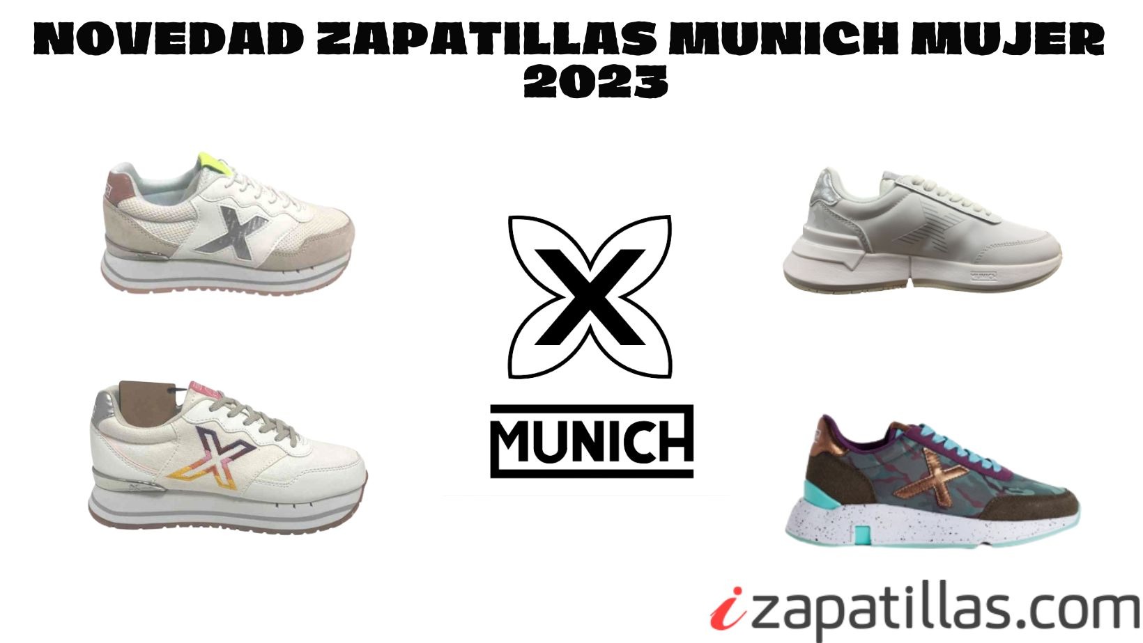 Zapatillas Munich para mujer, Nueva Colección